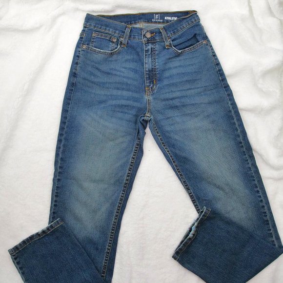 George Jeans 29x30 Athletic Dark‎ Blue RN 52469 - Picture 1 of 9